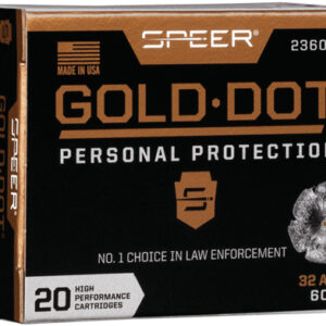 Speer Gold Dot 32 Acp 60gr - Gdhp 20rd 10bx-cs