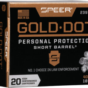 Speer Gold Dot 40 Sw 180gr - Gdhp Short Barrel 20rd 10bx-cs