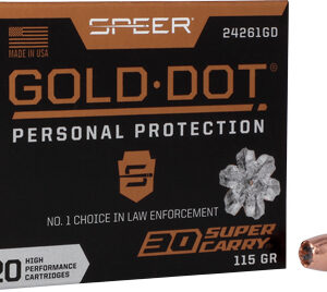 Speer Gold Dot 30 Super Carry - 115gr Gdhp 20rd 10bx-cs