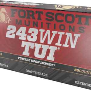 Fort Scott 243 Win 80gr Tui - Solid Copper 20rd 10bx-cs