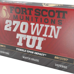 Fort Scott 270 Win 130gr Tui - Solid Copper 20rd 10bx-cs