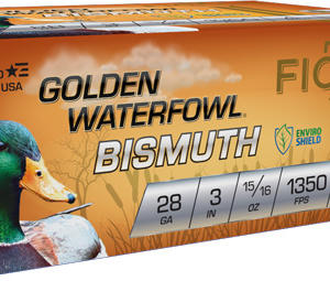 Fiocchi Golden Bismuth 28ga - 3" 15-16oz #4 10rd 10bx-cs