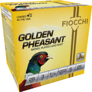 Fiocchi Golden Pheasant 28ga - 3" 1-1-16oz #6 25rd 10bx-cs