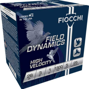 Fiocchi 28ga 3" 1oz #5 1300fps - 25rd 10bx-cs