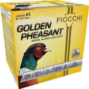 Fiocchi Golden Pheasant 28ga - 2.75" 7-8oz #6 25rd 10bx-cs