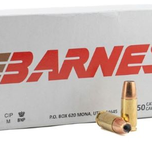 Barnes 9mm 115gr Jhp - 50rd 10bx-cs