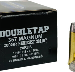 Doubletap 357 Mag 200gr Wfngch - Hardcast Solid 20rd 50bx-cs
