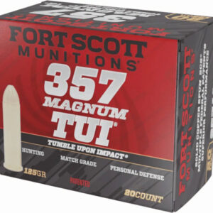 Fort Scott 357 Mag 125gr Tui - Solid Copper 20rd 25bx-cs