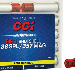 Cci Shotshell 38-357 84gr - #4 Shot 10rd 20bx-cs
