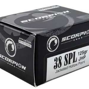 Scorpion 38spl - 125gr Jhp 20rd 10bx-cs