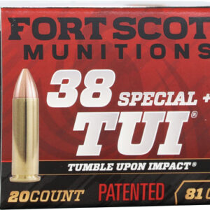 Fort Scott 38+p Tui 81gr - Solid Copper 20rd 25bx-cs