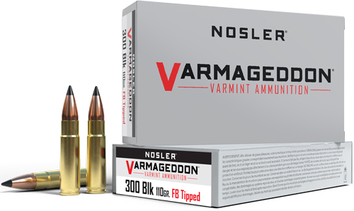 Nosler Varmageddon 300 Aac - 110gr Fbt 20rd 10bx-cs