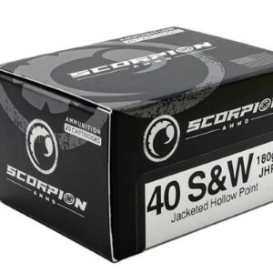 Scorpion 40 S&w - 180gr Jhp 20rd 10bx-cs