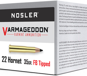 Nosler Varmageddon 22 Hornet - 35gr Fbt 50rd 5bx-cs