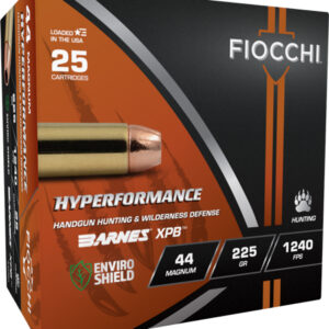 Fiocchi 44 Rem Mag 225gr Xpb - 25rd 8bx-cs !