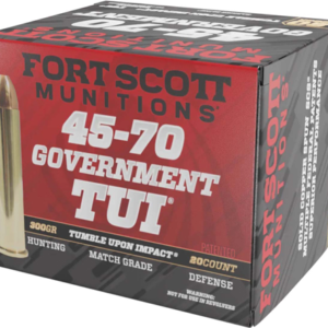 Fort Scott 45-70 Gov 300gr Tui - Solid Copper 20rd 10bx-cs