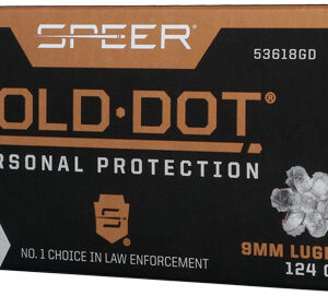 Speer Gold Dot 9mm Luger - 124gr Gdhp 50rd 10bx-cs