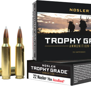 Nosler Trophy Grade 22cm - 70gr Accu Tip 20rd 10bx-cs