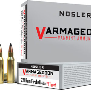 Nosler Varmageddon 221 Rem - Fireball 40gr Fbt 20rd 10bx-cs