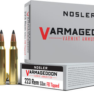 Nosler Varmageddon 223 Rem - 53gr Fbt 20rd 20bx-cs