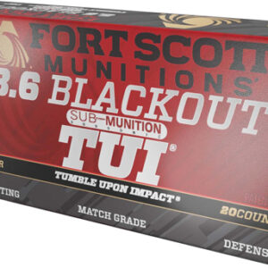 Fort Scott 8.6 Blackout 285gr - Tui Solid Copper 20rd 10bx-c