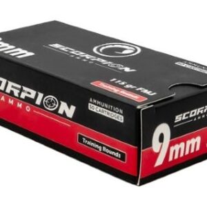 Scorpion 9mm Luger - 115gr Fmj-rn 50rd 20bx-cs