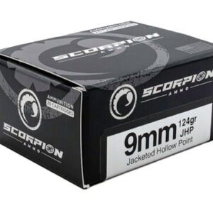 Scorpion 9mm Luger - 124gr Jhp 20rd 10bx-cs