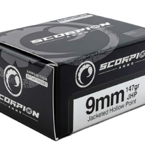 Scorpion 9mm Luger - 147gr Jhp 20rd 10bx-cs