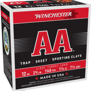 Winchester Aa 12ga 2.75" - 1-1-8oz #7.5 1145fps 250r Case