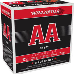 Winchester Aa 12ga 2.75" - 1-1-8oz #9 1145fps 250rd Case