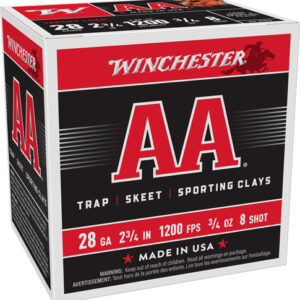 Winchester Aa 28ga 2.75" 3-4oz - #8 1200fps 250rd Case Lot
