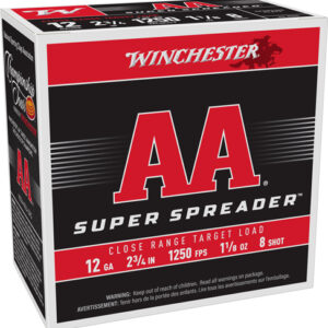 Winchester Aa 12ga 2.75" 1-1-8 - Spreader #8 1250fps 250rd Case