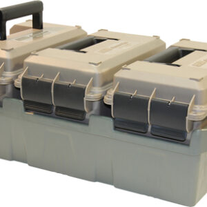Mtm 50 Caliber 3 Can Ammo - Crate Fde-green Lockable
