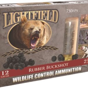 Lightfield 12ga 2.75" 21-ball - Rubber Buckshot 5rd 10bx-cs