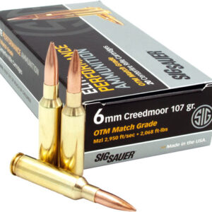 Sig Ammo 6mm Cm 107gr Open Tip - Match 20rd 10bx-cs