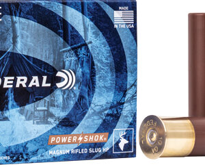 Federal Power Shok 10ga 3.5" - 1.75oz Rifled Slug 5rd 50bx-cs