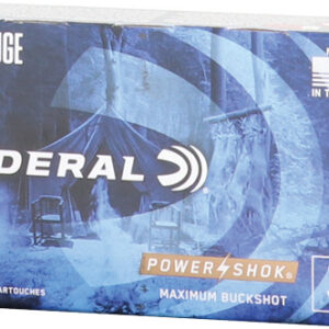 Federal Power Shok 12ga 2.75" - 00 Buck 9 Pellets 5rd 50bx-cs