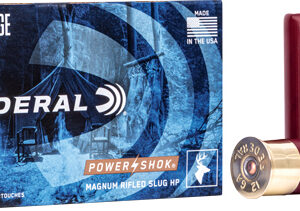 Federal Power Shok 12ga 2.75" - 1-1-4oz Rifled Slug 5rd 50bx-c