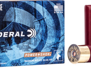 Federal Power Shok 12ga 3" - 1-1-4oz Rifled Slug 5rd 50bx-c