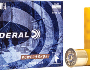 Federal Power Shok 20ga 2.75" - 7-8oz Sabot Slug 5rd 50bx-cs
