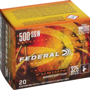 Federal Fusion 500 Sw Mag - 325gr Fusion 20rd 10bx-cs
