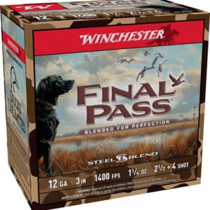Winchester Final Pass 12ga 3" - 1-1-4oz #2.5 & #4 25rd 10bx-cs