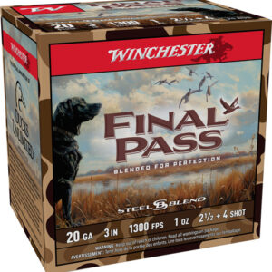 Winchester Final Pass 20ga 3" - 1oz #2.5 & #4 25rd 10bx-cs