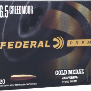 Federal Gold Medal 6.5 Cm - 140gr Berger Vld 20rd 10bx-cs
