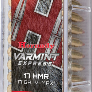 Hornady 17hmr 17gr V-max - 2550fps 50rd 40bx-cs