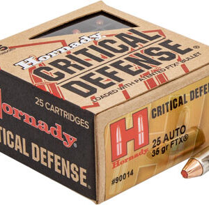 Hornady Critical Defense - 25 Acp 35gr Ftx 25rd 10bx-cs
