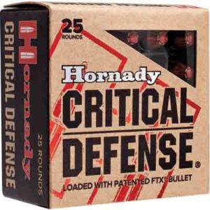 Hornady Critical Defense 9mm - Makarov 95gr Ftx 25rd 10bx-cs