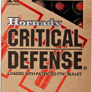 Hornady Critical Defense 40 Sw - 165gr Ftx 20rd 10bx-cs