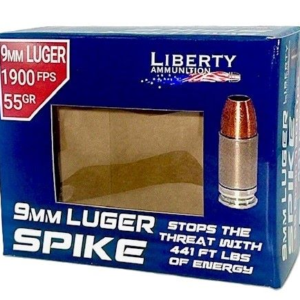 Liberty Spike 9mm 55gr - Coppr Hp 20rd 50bx-cs