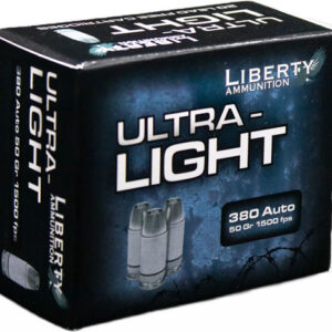 Liberty Ultra Light 380 Acp - 50gr Copper Hp 20rd 10bx-cs